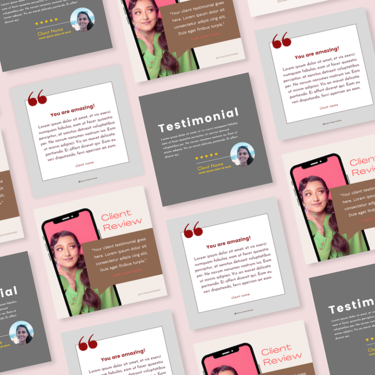 30 Essential Blog Instagram Editable Canva Templates - CocoZini